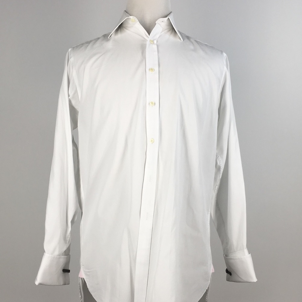 Thomas Pink Mens 100% Cotton Shirt Size L White